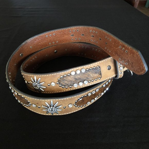 Nocona Real Fur Western Belt Size XL - Picture 4 of 13